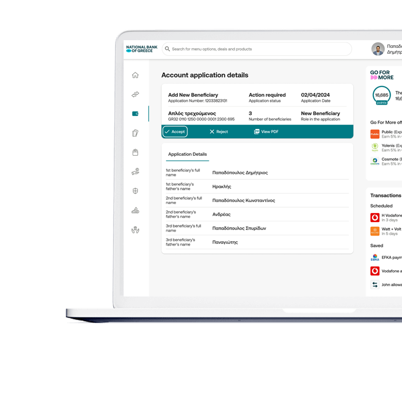 Add a co-beneficiary online